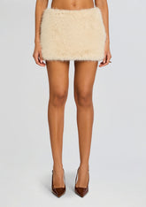 Minerva Faux Fur Skirt