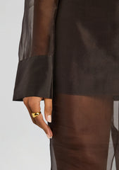 Elda Silk Midi Skirt