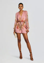 Sula Romper With Tie Belt