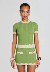 Iyla Metallic Rib Knit Top