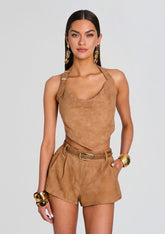 Windsor Suede Top