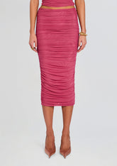 Pia Mesh Midi Skirt