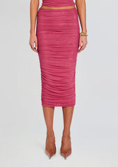 Pia Mesh Midi Skirt