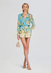 Ajia Romper With Tie Belt