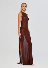 Henne Metallic Knit Maxi Dress