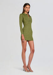 Siona Metallic Bandage Knit Dress