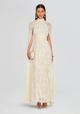 Onir Cape Maxi Dress
