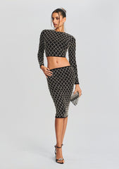 Brooks Embellished Chiffon Top