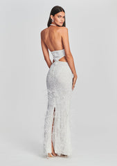 Katerina Sequin Feather Dress