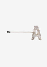 Rhinestone Alphabet Hair Clip
