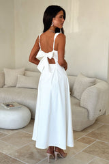Chantelle Square Neck Midi Dress - White
