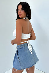 Jena Crop - White