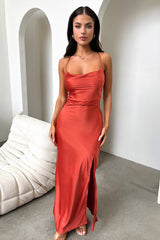 Olivia Maxi Dress - Rust