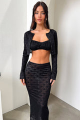 Renoir Crop - Black
