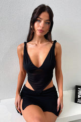 Tanaya Crop - Black
