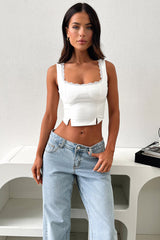 Varia Crop - White