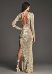 Alexa Sequin Crochet Dress