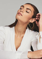 Hoop Letter Earring