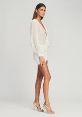 Lennon Embellished Silk Chiffon Dress