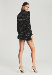 Hedy Embellished Silk Chiffon Dress