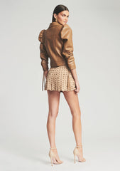 Kirk Suede Studded Skirt
