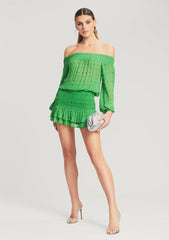 Taisha Embellished Silk Chiffon Dress