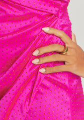 Ceres Embellished Silk Dress
