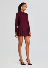 Devika Metallic Knit Dress