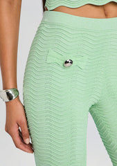 Joliet Metallic Rib Knit Pant