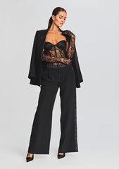 Hailey Embellished Lace Top
