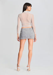 Brooke Embellished Knit Skirt