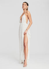 Zadie Embellished Silk Chiffon Dress
