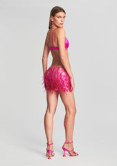 Athana Sequin Feather Skirt