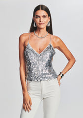 Darla Feather Sequin Top