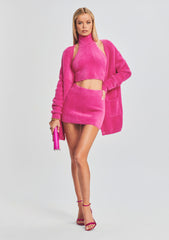 Boca Fuzzy Crop Top