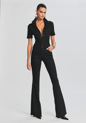Lyla Coated Denim Jumpsuit
