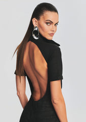 Lyla Coated Denim Jumpsuit
