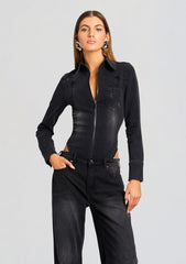 Helena Denim Bodysuit