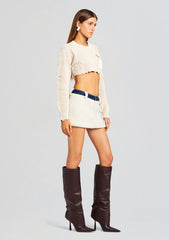 Karissa Teddy Denim Skirt