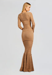 Sereno Metallic Crochet Dress