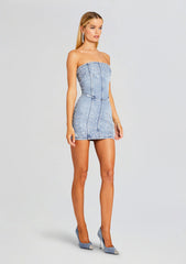 Kamna Embellished Denim Dress