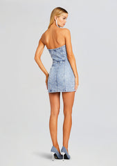 Kamna Embellished Denim Dress