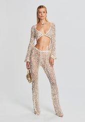 Vera Sequin Crochet Top