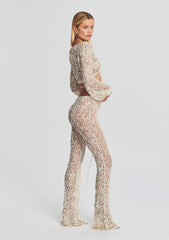 Vera Sequin Crochet Top