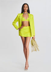 Sapo Silk Mini Skirt