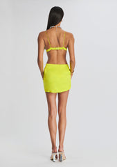 Sapo Silk Mini Skirt