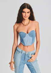 Enzo Denim Top