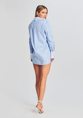 Joy Draped Shirt Dress