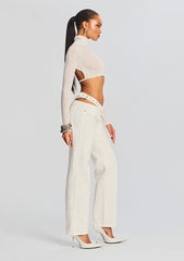 Julie Crop Long Sleeve Top