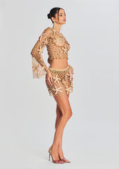 Pasha Open Crochet Top